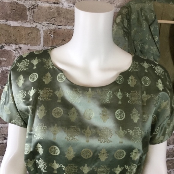 SOLD Vintage Silk Wiggle Dress with Matching Jacket - Picture 3 of 8